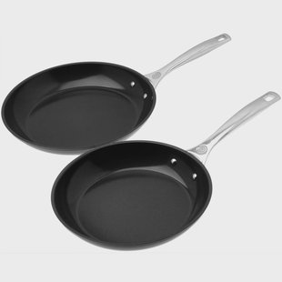 Le Creuset Frying Pan Set, 24 en 28 cm Essential Non-Stick Ceramic koekenpannen, 24 28 cm