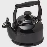 Le Creuset Tradition fluitketel 2,1L, zwart