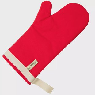 Le Creuset Cherry Red ovenwant van textiel, rood
