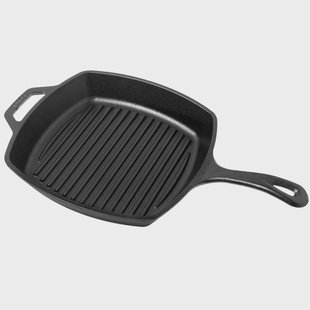 Lodge Grill Pan vierkant, breedte ca. 26,5 cm