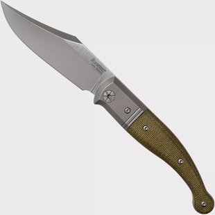 LionSteel Gitano Green Canvas Micarta GT01 CVG zakmes, Gudy van Poppel design