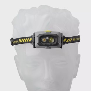 Ledlenser HF4R Work oplaadbare hoofdlamp, grijs, 500 lumen