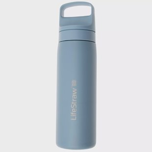 LifeStraw Go Icelandic Blue GOST-530ML-ICE Stainless Steel, waterfles met 2-stage filter, 530 ml