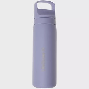 LifeStraw Go Provence Purple GOST-530ML-PUR Stainless Steel, waterfles met 2-stage filter, 530 ml
