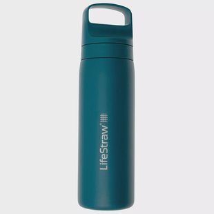 LifeStraw Go Laguna Teal GOST-530ML-TEAL Stainless Steel, waterfles met 2-stage filter, 530 ml
