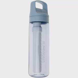 LifeStraw Go Icelandic Blue GO-650ML-ICE BPA-Free Plastic, waterfles met 2-stage filter, 650 ml
