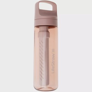 LifeStraw Go Cherry Blossom Pink GO-650ML-PNK BPA-Free Plastic, waterfles met 2-stage filter, 650 ml