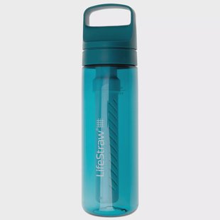 LifeStraw Go Laguna Teal GO-650ML-TEAL BPA-Free Plastic, waterfles met 2-stage filter, 650 ml