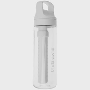 LifeStraw Go Polar White GO-650ML-WHT BPA-Free Plastic, waterfles met 2-stage filter, 650 ml