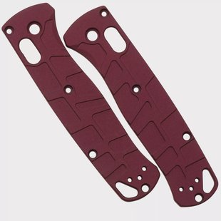 Lex Custom Benchmade Bugout 535 Scales BUTH320 Turtle Cranberry Frost Titanium, handgreepschalen