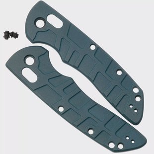 Lex Custom Hogue Deka Scales HODEH185 Turtle Blue Titanium, handgreepschalen