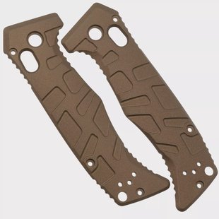 Lex Custom Benchmade Mini Adamas Scales MATH148 Turtle Burnt Bronze Titanium, handgreepschalen