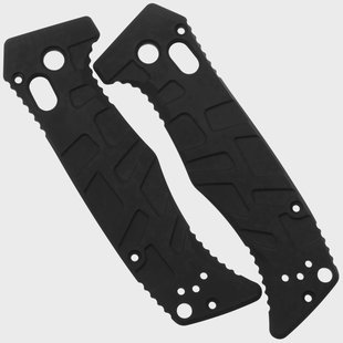 Lex Custom Benchmade Mini Adamas Scales MATH190 Turtle Armor Black Titanium, handgreepschalen