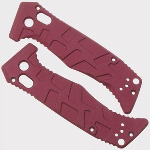 Lex Custom Benchmade Mini Adamas Scales MATH320 Turtle Cranberry Frost Titanium, handgreepschalen