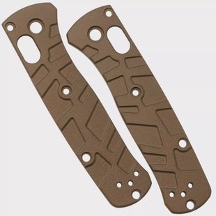 Lex Custom Benchmade Mini Bugout Scales MBUTH148 Turtle Burnt Bronze Titanium, handgreepschalen