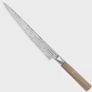 Mcusta Zanmai Sujihiki ZBX2-3010DS, 33-Layer Damascus/VG10, Hinoki Handle, Knivesandtools Exclusive, vleesmes, 24 cm