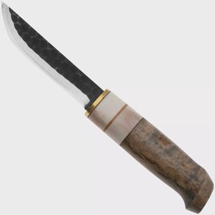 Marttiini Aapa 131030 Carbon, Birch Wood, Reindeer Antler, outdoormes