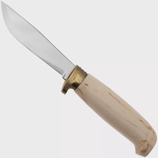 Marttiini Deluxe Skinner 167014 Stainless, Curly Birch, jachtmes