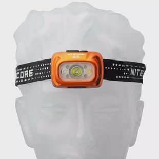 Nitecore NU31-OR Tangelo Orange, oplaadbare hoofdlamp, 550 lumen
