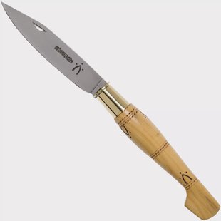 Nontron No. 25 Turning Ferrule, Boxwood, clog shape NN25 zakmes