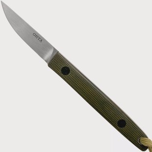 Ohta OFB SS 50 Green Canvas Micarta vaststaand mes