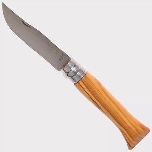 Opinel zakmes No. 6 Luxury Range, RVS, olijfhout