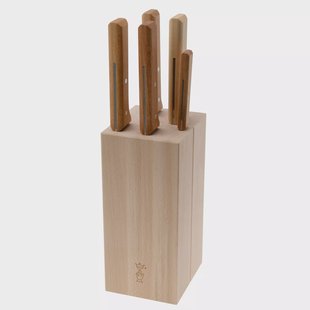 Opinel Parallèle 2403, 5-delige vleesmessenset incl. blok