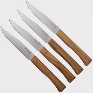 Opinel Facette Olive, tafelmessenset 4-delig