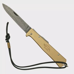 Otter Mercator 10-726 RG D Large Brass Damask Leather Strap, zakmes