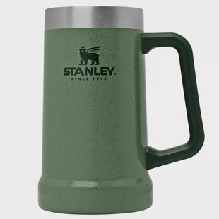 Stanley The Legendary The Stay Chill Beer Stein 24oz, Hammertone Green 10-02874-033 thermos bierpul, 700 ml