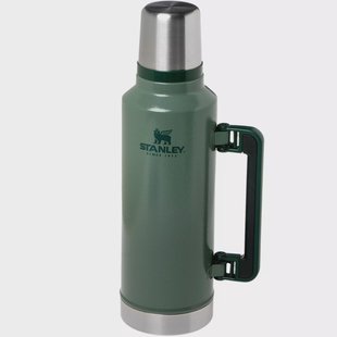 Stanley The Legendary Classic Bottle 2.0QT, Hammertone Green 10-07934-003 thermosfles met schenkdop en drinkbeker, 1.9L