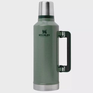 Stanley The Legendary Classic Bottle 2.5QT, Hammertone Green 10-07935-044 thermosfles met schenkdop en drinkbeker, 2.3L