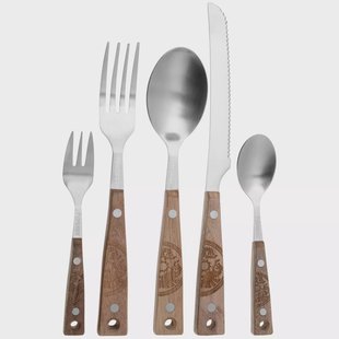 Petromax Camping Cutlery Set, 5-delige bestekset