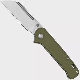 QSP Knife Penguin QS130SJ-D 14C28N Satin, Green G10, slipjoint zakmes