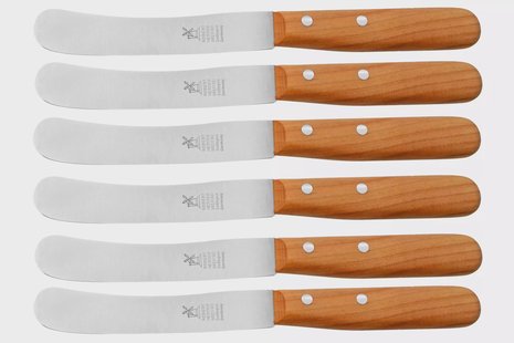 Robert Herder Buckels 9554200202 roestvast staal, kersenhout, 6-delige ontbijtmessenset