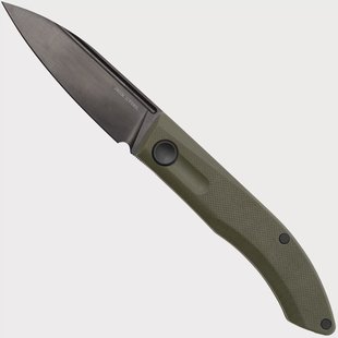 Real Steel Stella Lux 7041Z3, Black DLC K110, OD Green G10 zakmes, Poltergeist design