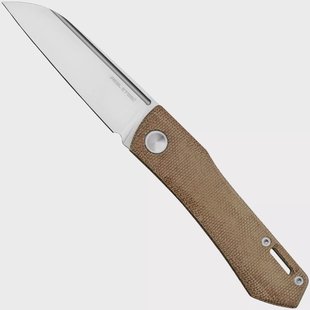 Real Steel Solis 7065NM, N690, Natural Micarta Knivesandtools Exclusive zakmes, Poltergeist design
