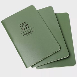 Rite in the Rain notebook 4 5/8 x 7 groen, 3 stuks, 971FX