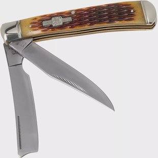 Rough Ryder Razor Trapper Amber Bone RR072 slipjoint zakmes