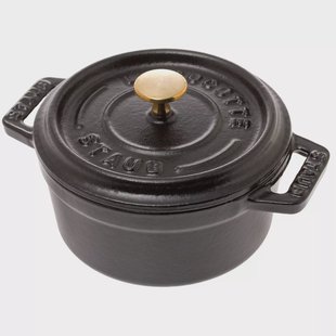 Staub mini braadpan - cocotte 10cm, 0,25L, zwart