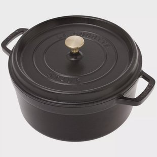 Staub braadpan - cocotte 26cm, 5,2L, zwart