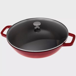 Staub kleine wokpan 30 cm, 4,4L, rood