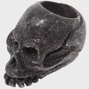 Schmuckatelli Joe Skull Bead 3/16 Hole Black Oxidized