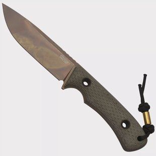 TRC Knives South Pole Apo Finish Green Canvas Micarta, survivalmes