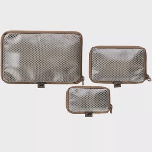 Tasmanian Tiger Mesh Pouch VL Set 7222-346, bruin, set van 3 organizers