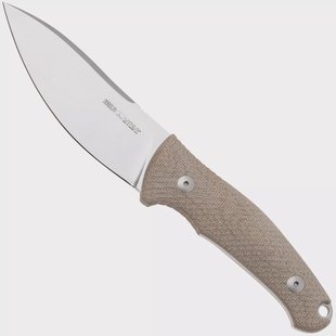 Viper Nordlys VT4044CN Stonewashed, Natural Canvas Micarta, vaststaand mes, Jens Anso design