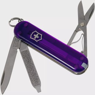 Victorinox Classic SD Translucent Colors, Persian Indigo 0.6223.T29G Zwitsers zakmes