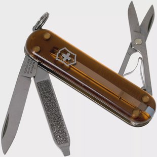 Victorinox Classic SD Translucent Colors, Chocolate Fudge 0.6223.T55G Zwitsers zakmes