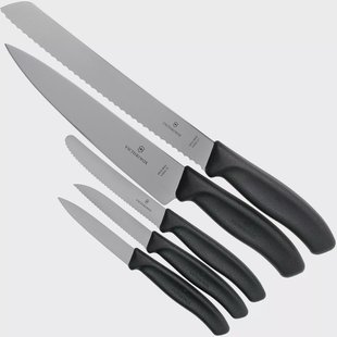 Victorinox SwissClassic 6.7133.5G 5-delige keukenmessenset, zwart