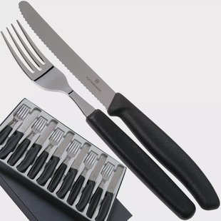 Victorinox SwissClassic 6.7833.12, 12-delige tomatenmessenset, zwart